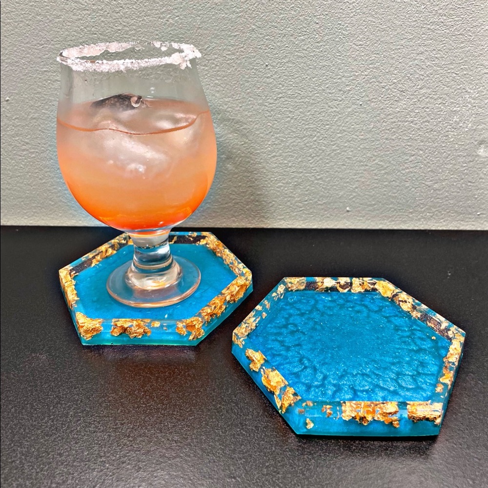 Hexagon Coaster Set